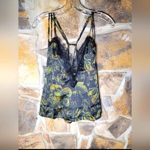 Free people off coast cami lacy sexy plant life